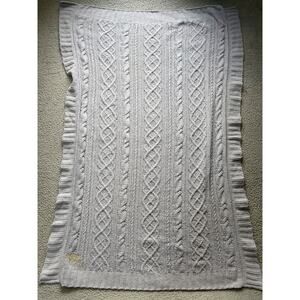 Gelato Pique Knitted Blanket Gray